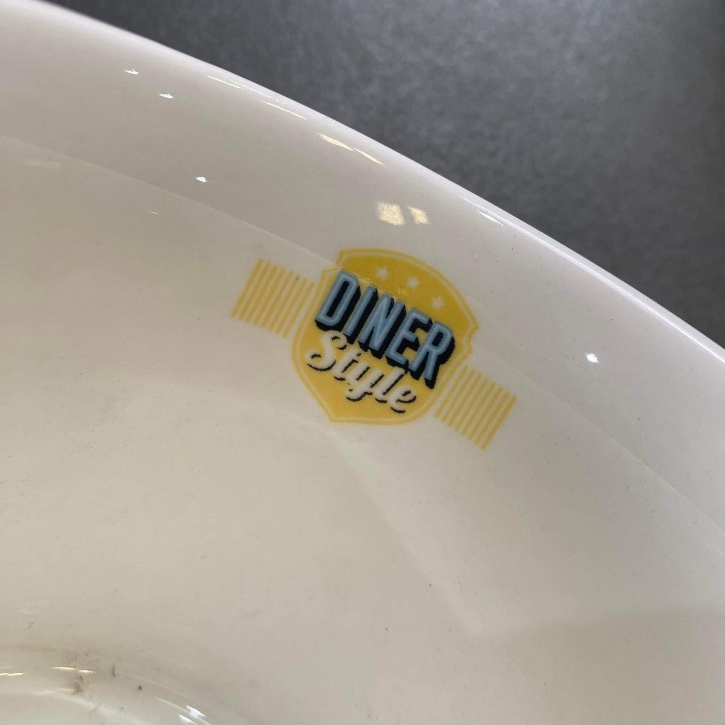 Glass Mug - White & Yellow