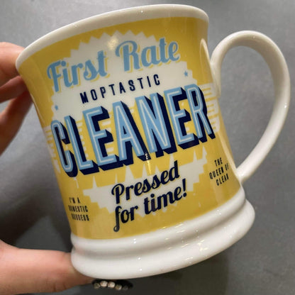 Glass Mug - White & Yellow