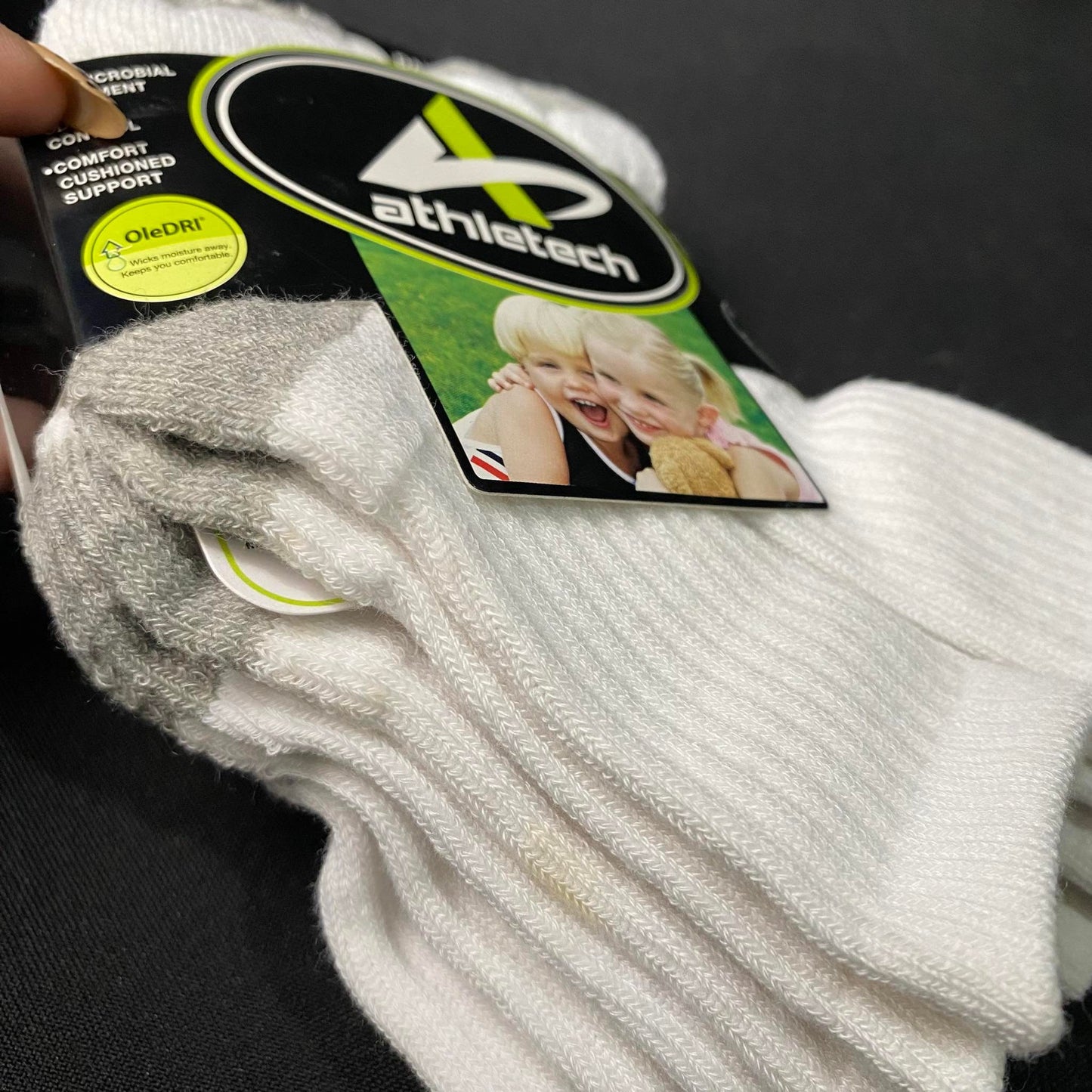 Athletech Toddler Socks Size: 2-3 Years Old 6 Pairs (53T00006-6) - International Mall Pull-out