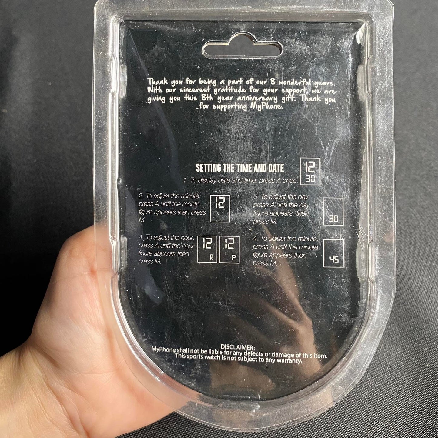 AS IS-MyPhone Sports Watch (Dead Battery Already)