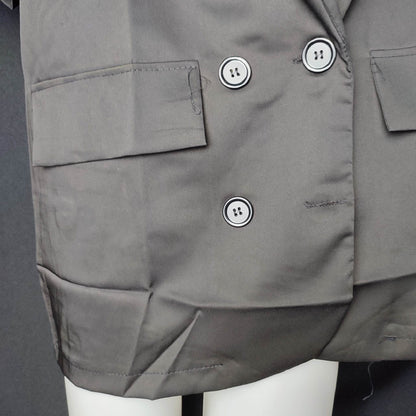 Women's Korean Version Of The Loose Solid Color Short Sleeve Blazer