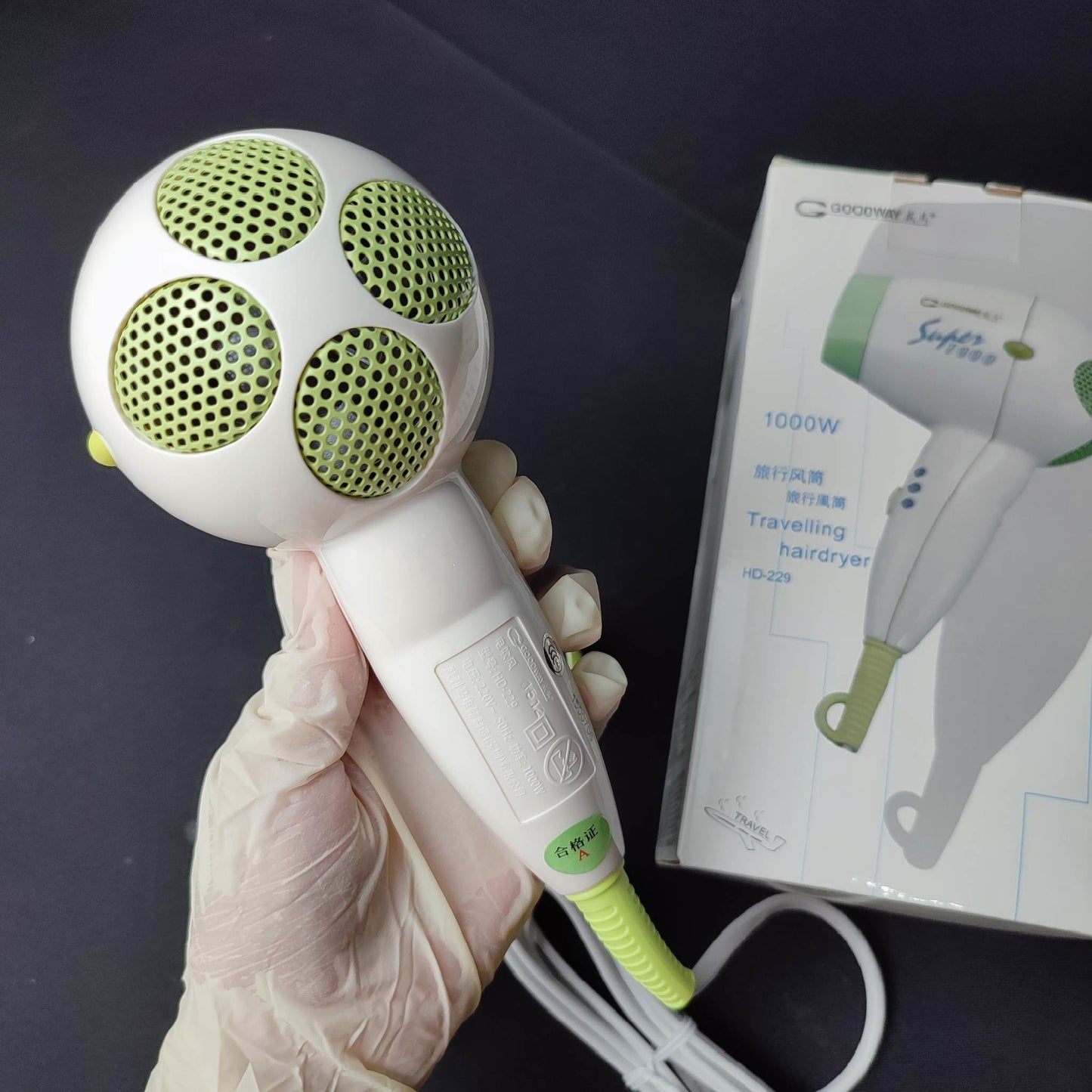 Goodway Travelling Hairdryer 1000w (HD-229) - International Mall PUll-out