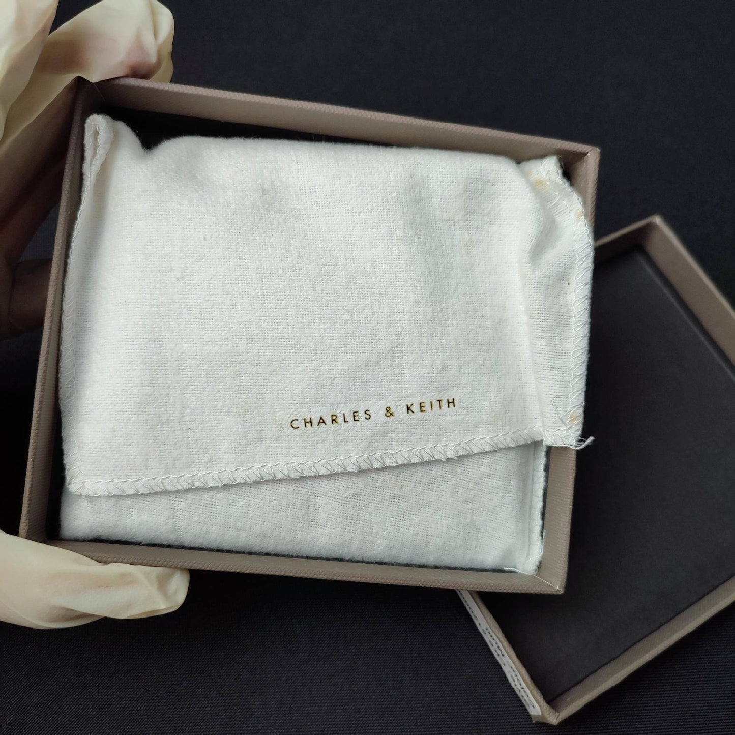Charles & Keith Coin Purse (Black/Green)