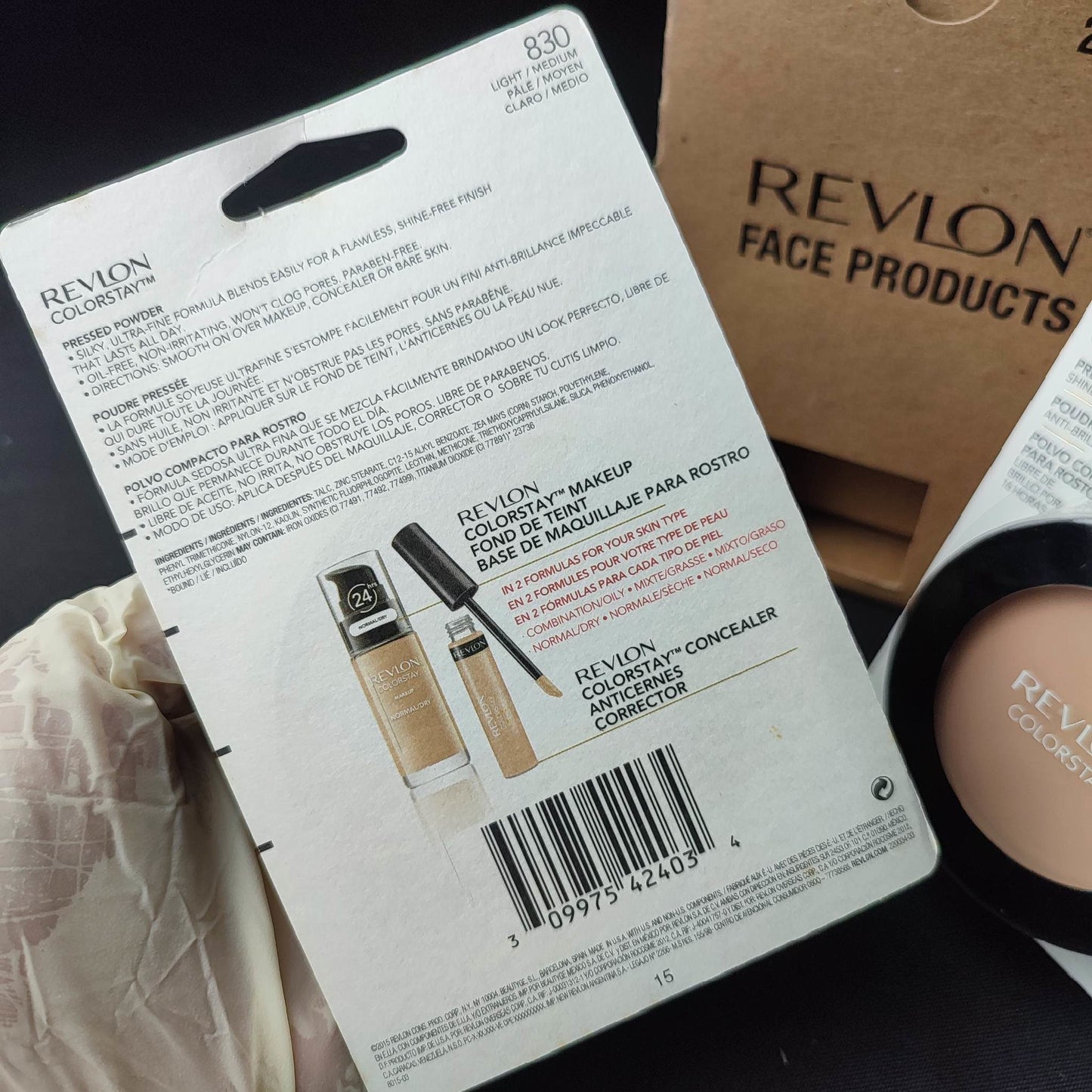 (008015-03) Revlon ColorStay Pressed Powder 8.4g 830 Light/Medium - International Mall Pull-out