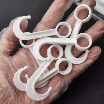 Adhesive Wall Hanging Hook - White