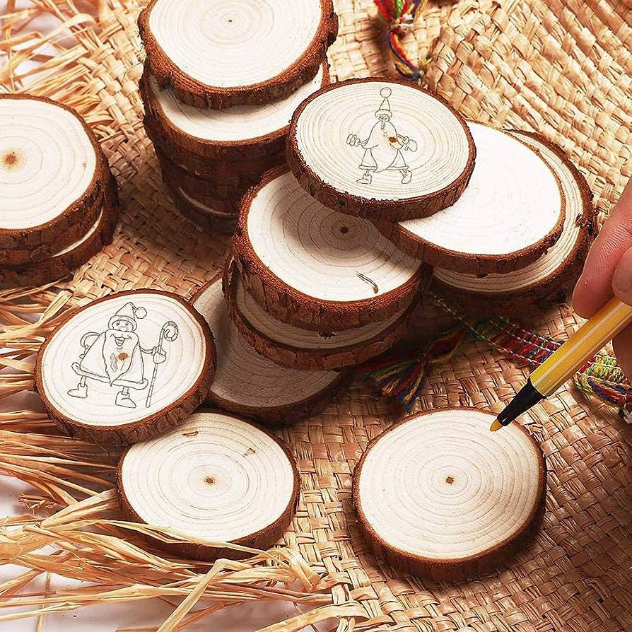 Wood Circle Slices For Crafts