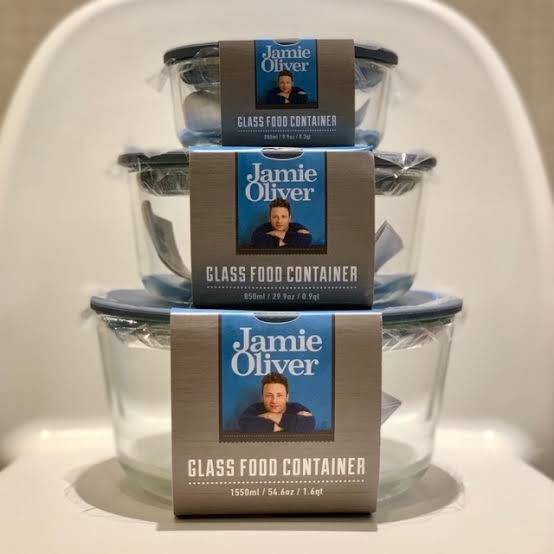Jamie Oliver Glass Storage Round - 850ml