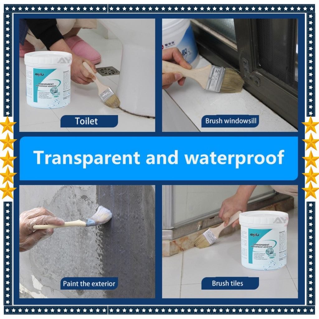 Ayxu Transparent Waterproof Adhesive - 300g