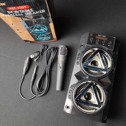 Kingster Portable Wireless Speaker With Mic (KST-1037)
