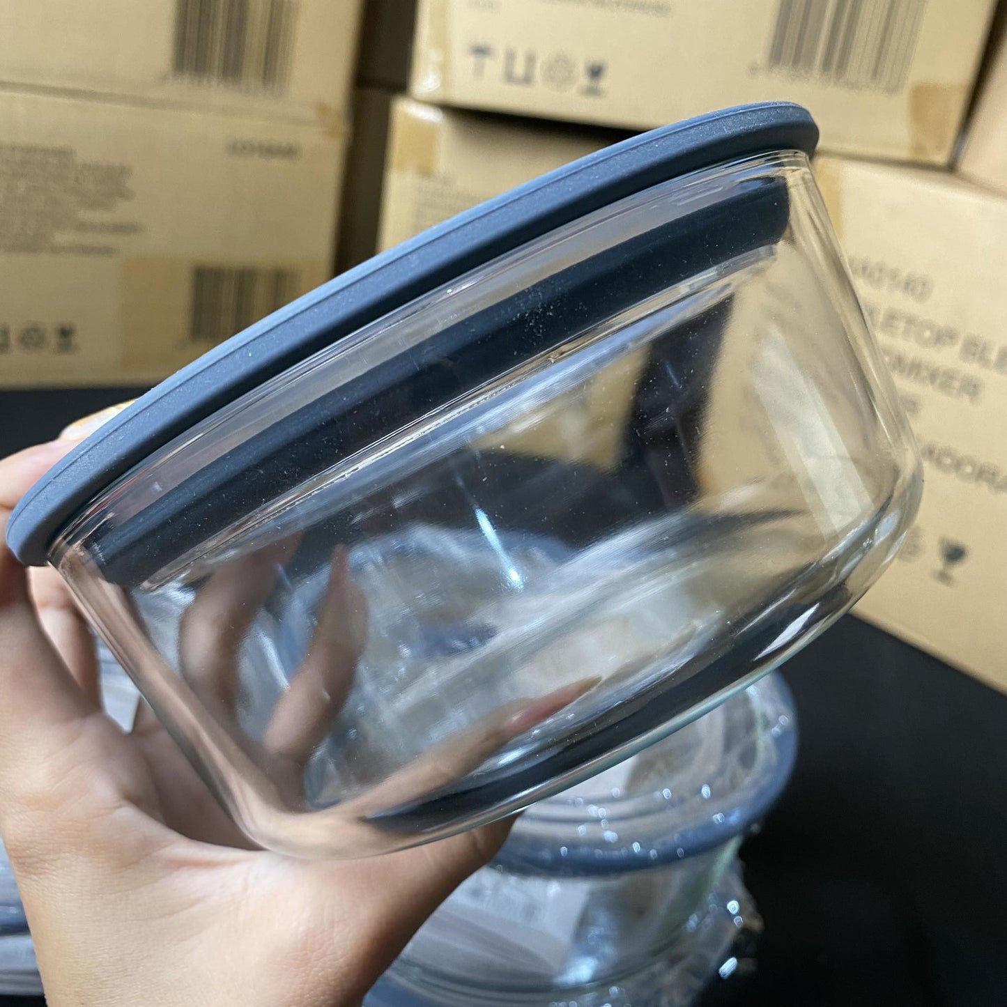 Jamie Oliver Glass Storage Round - 850ml