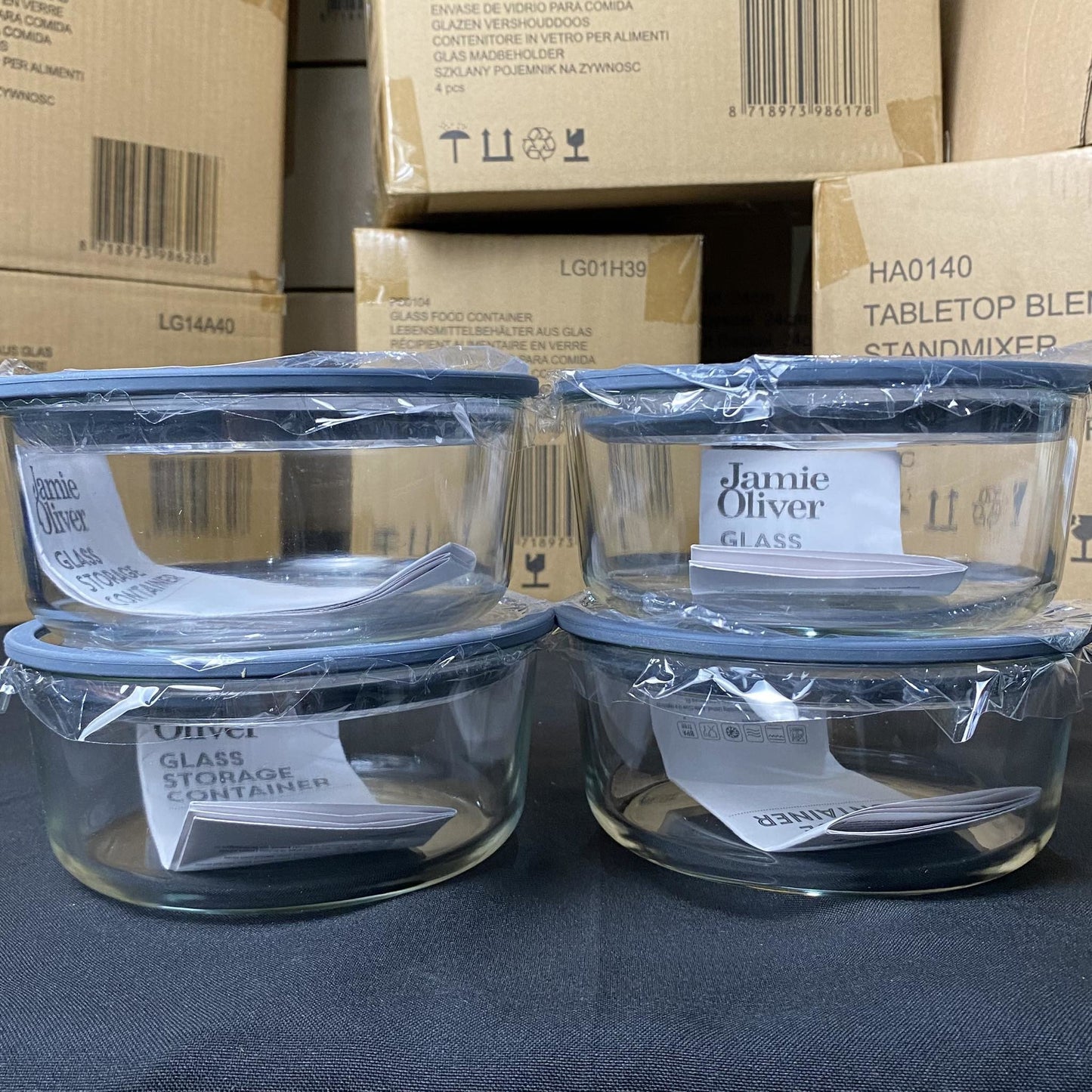 Jamie Oliver Glass Storage Round - 850ml