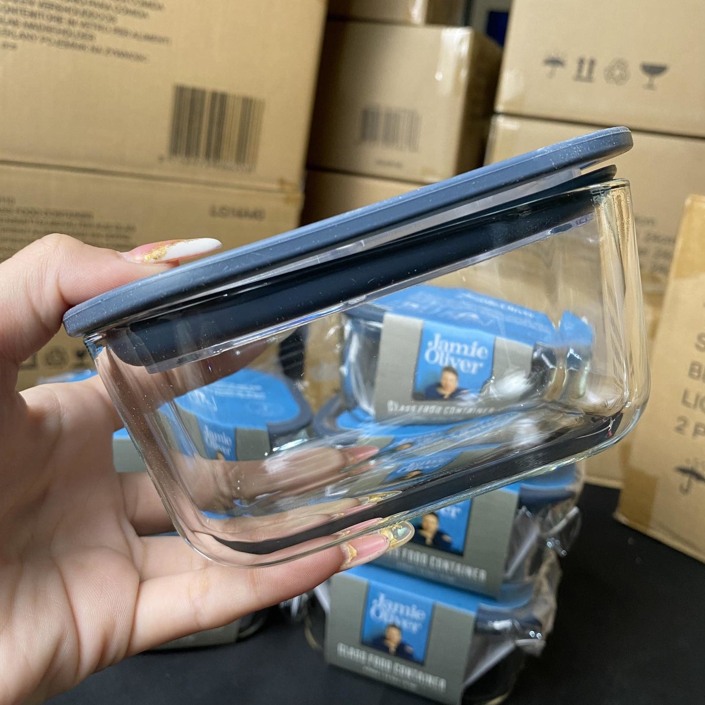 Jamie Oliver Glass Storage Rectangle - 470ml