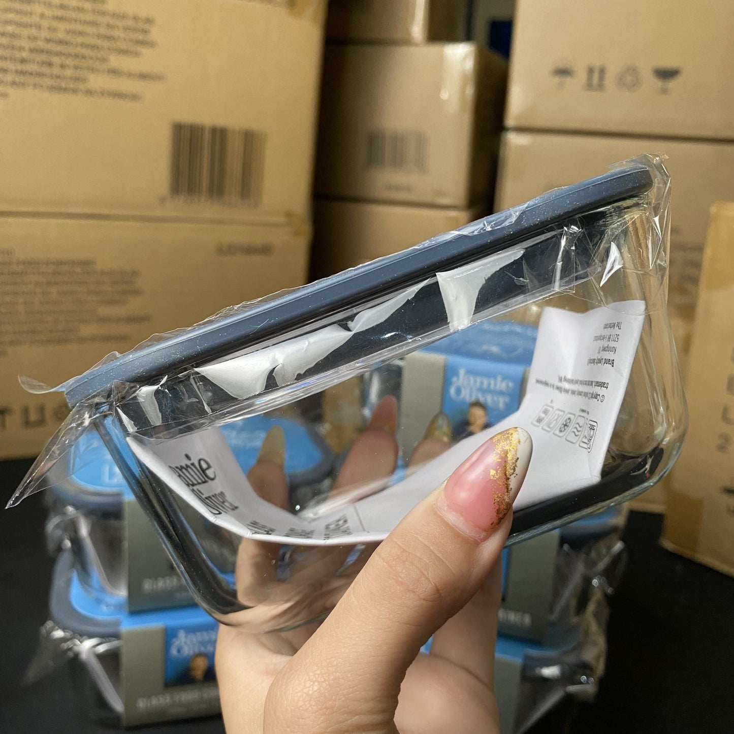 Jamie Oliver Glass Storage Rectangle - 470ml