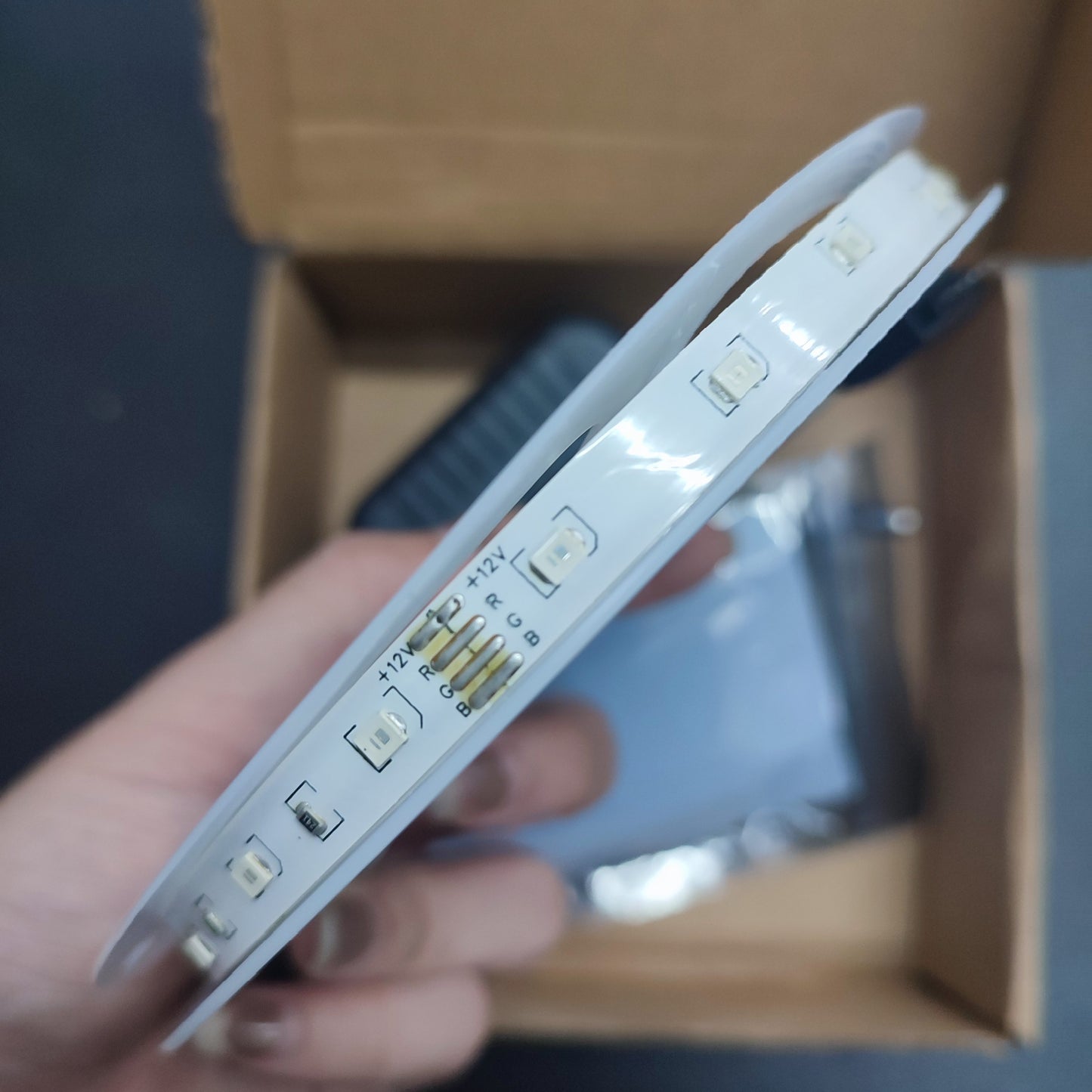 (6XYNIK)5m - 10m 3528 smd Rgb Led Strip light with Remote Control 12v Power