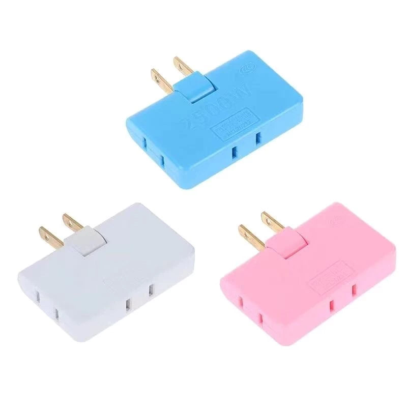 3in1 Mini Extension Multi Plug 180 Degree 2500W