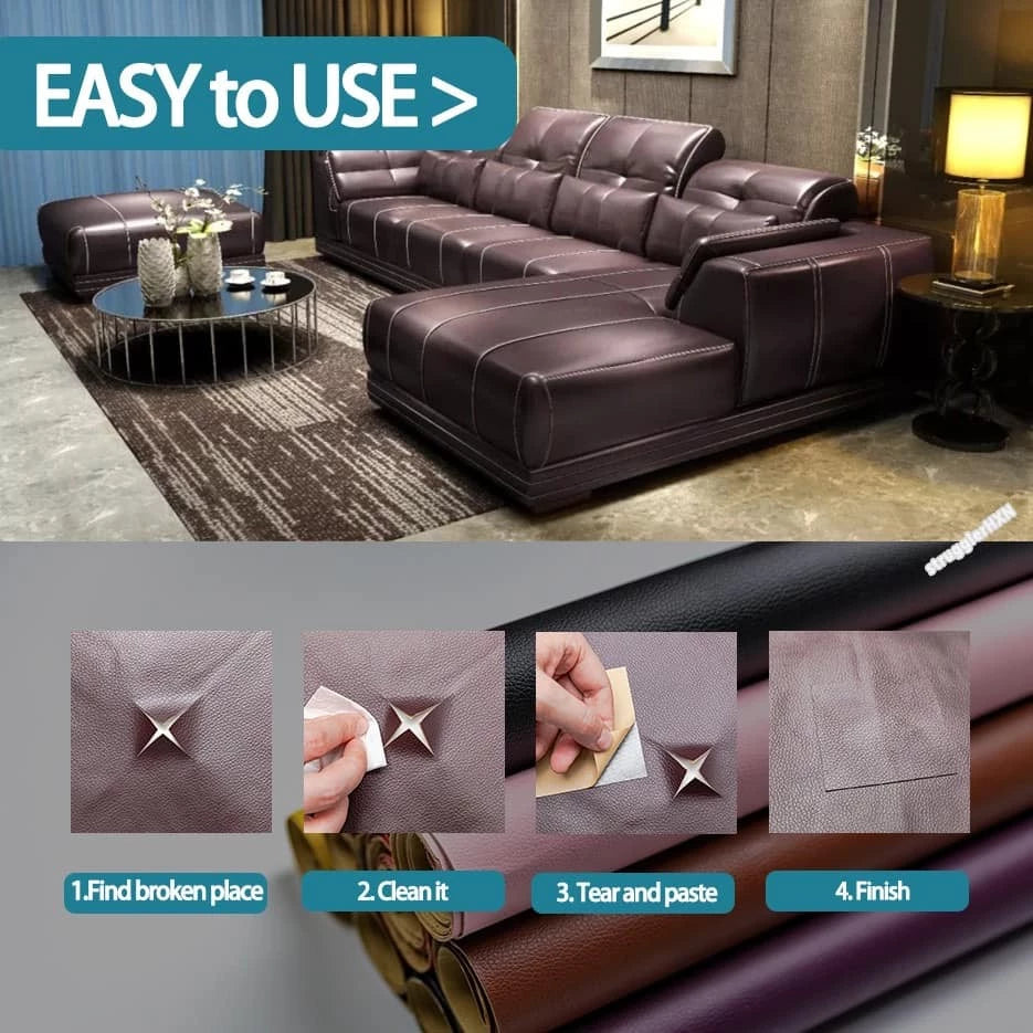 Leather Repair Patch Self-adhesive Sofa Cover Repair (50x137cm)