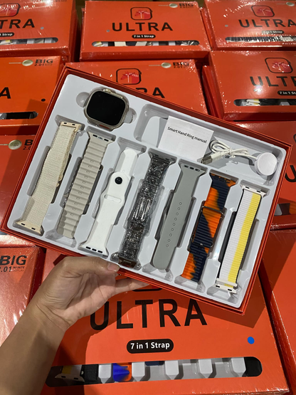 Ultra Watch 7 in 1 Smartwatch with 7 straps