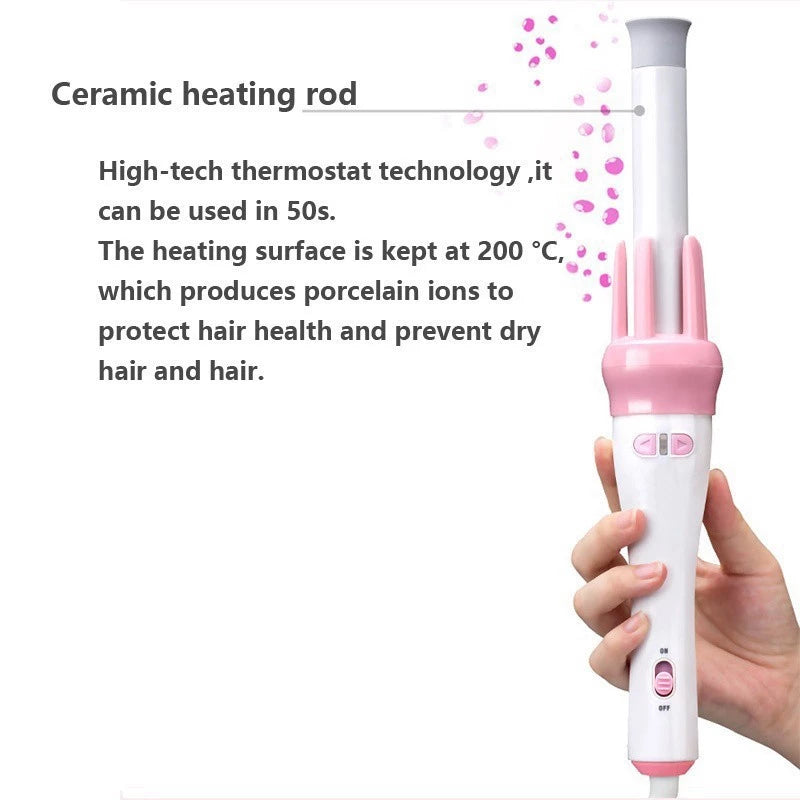 [A1-913] Vivido & Vogua Pink Hair Curler Iron 45W MH-022B