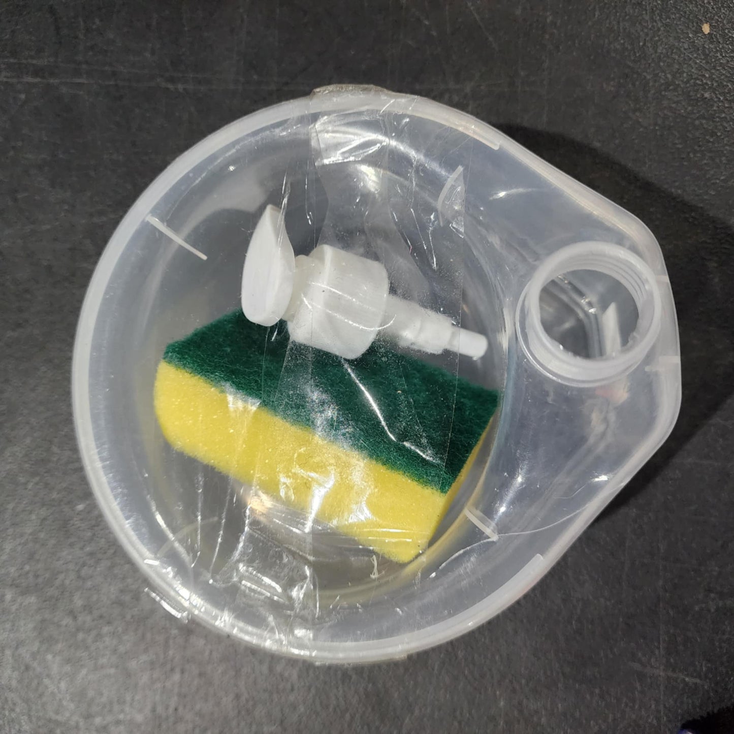 Dishwashing Soap Liquid Pump Dispenser with Sponge