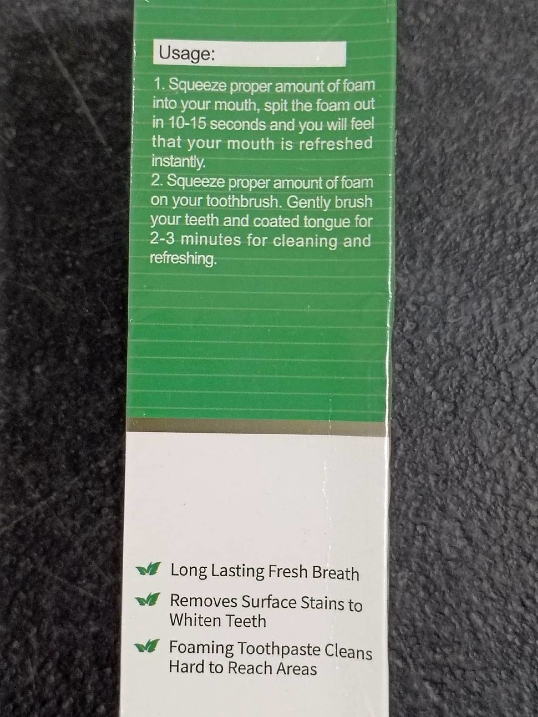 Teeth Whitening foam Toothpaste prevents Yellowing of Teeth Removes plaque Stain