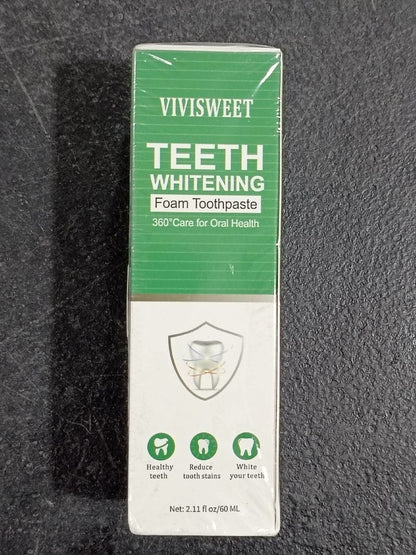 Teeth Whitening foam Toothpaste prevents Yellowing of Teeth Removes plaque Stain