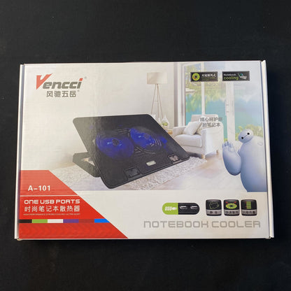 Vencci Notebook Cooling Pad One USB Port (A-101) 
2 Cooler Fan Stand