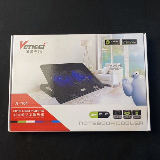 Vencci Notebook Cooling Pad One USB Port (A-101) 
2 Cooler Fan Stand