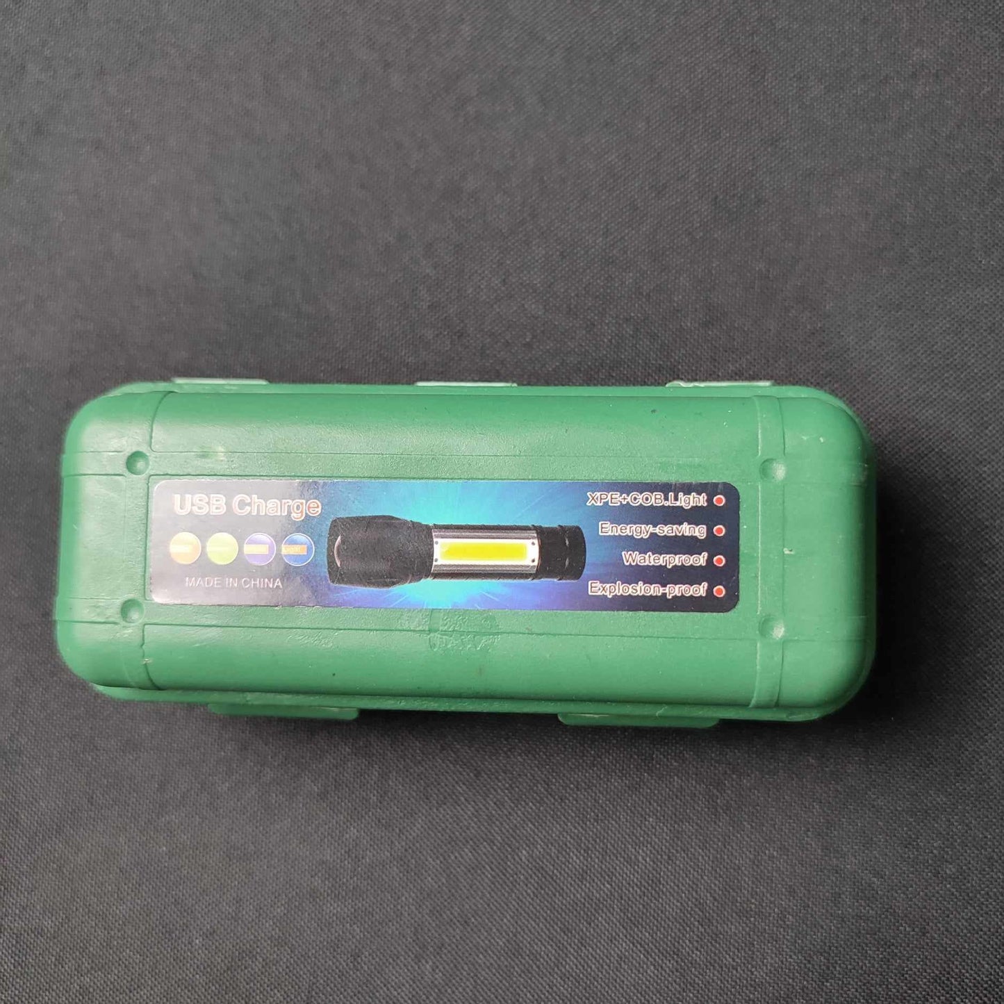 [A2-077] Police Cree Mini LED Flashlight Rechargeable Waterproof USB Charge
