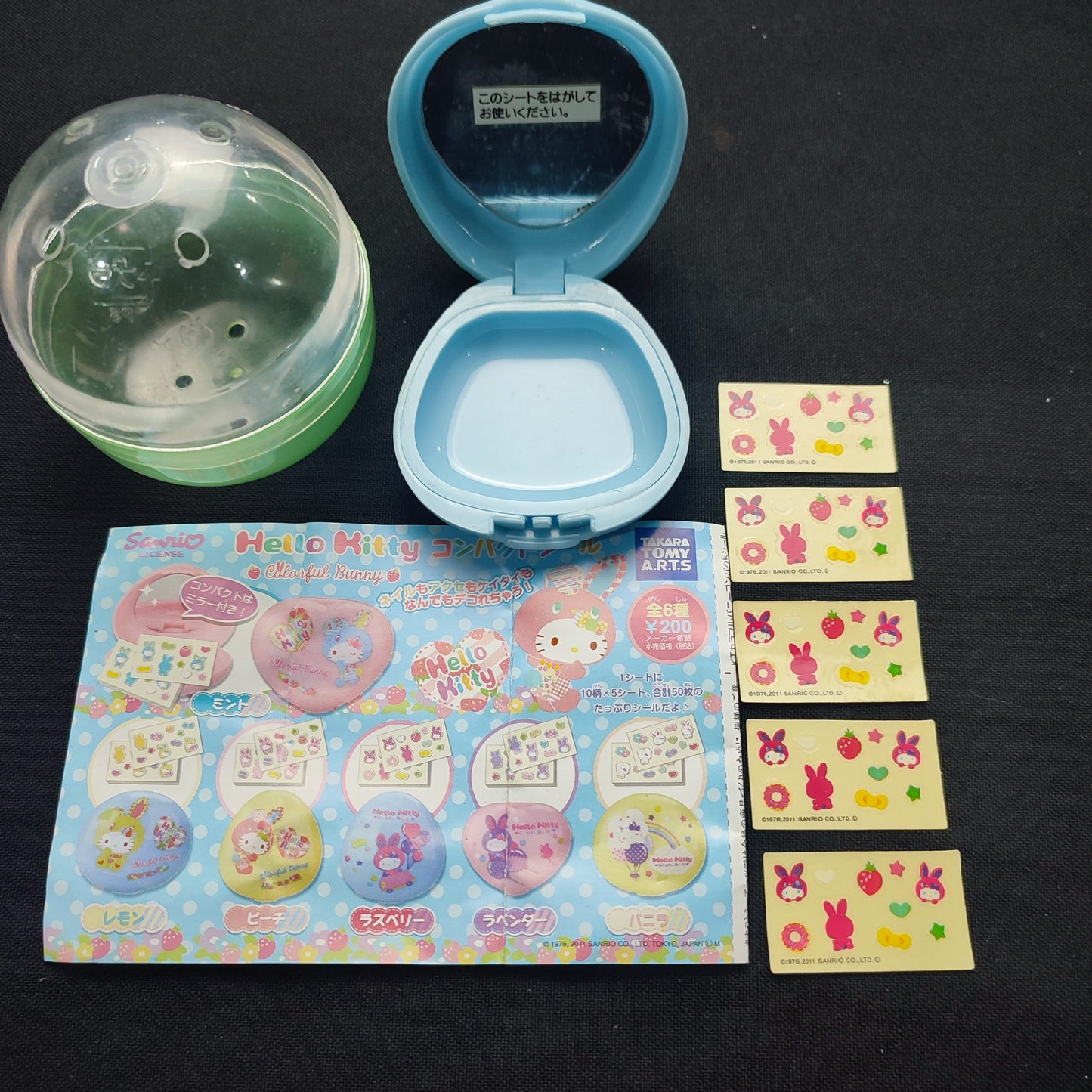 Takara Tomy Hello Kitty Colorful Mabunny Gashapon Capsule Toys - Factory Pull-out