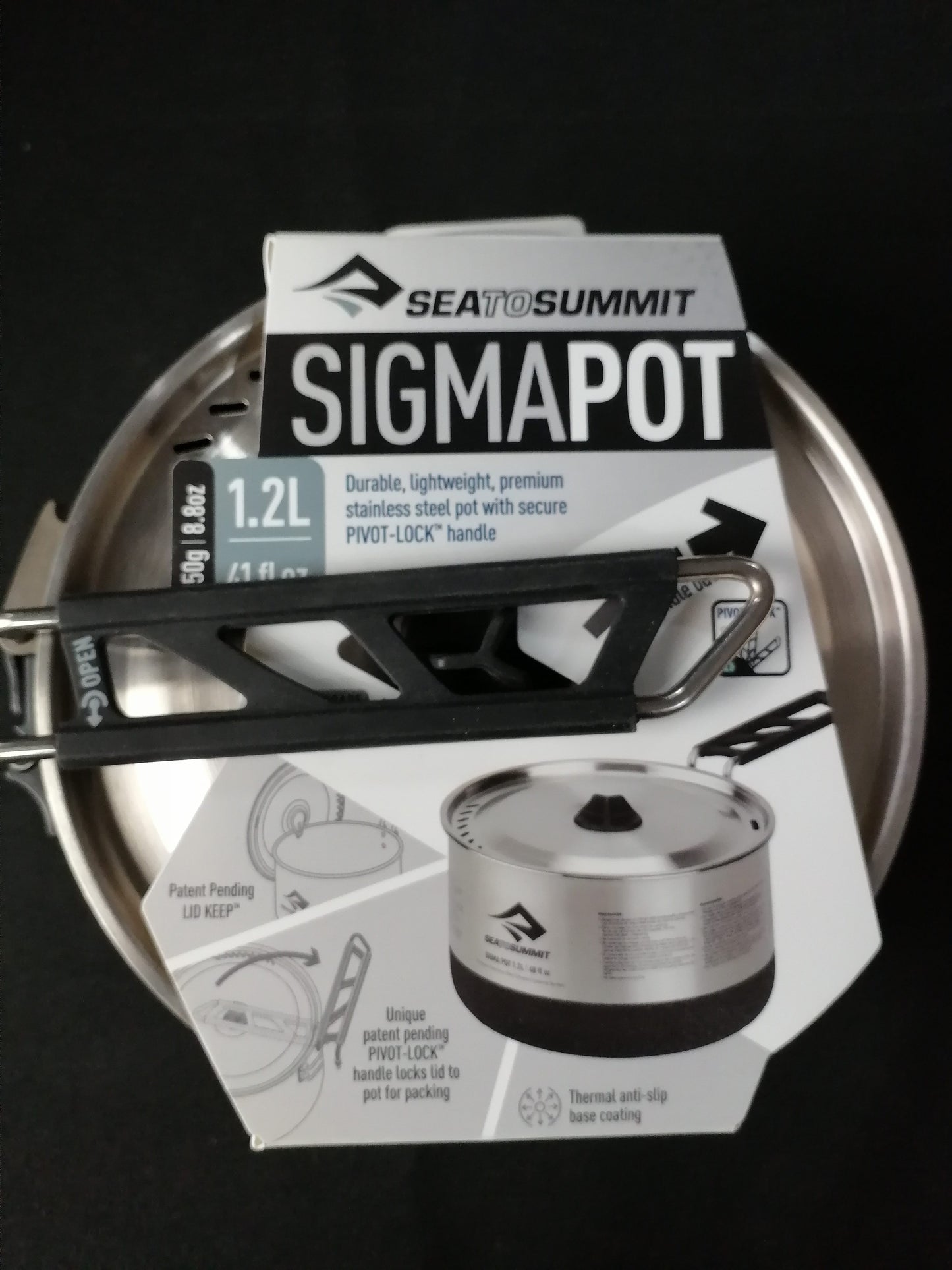 Sea to Summit Sigma Pot Camping Cookware - International Mall Pull-out