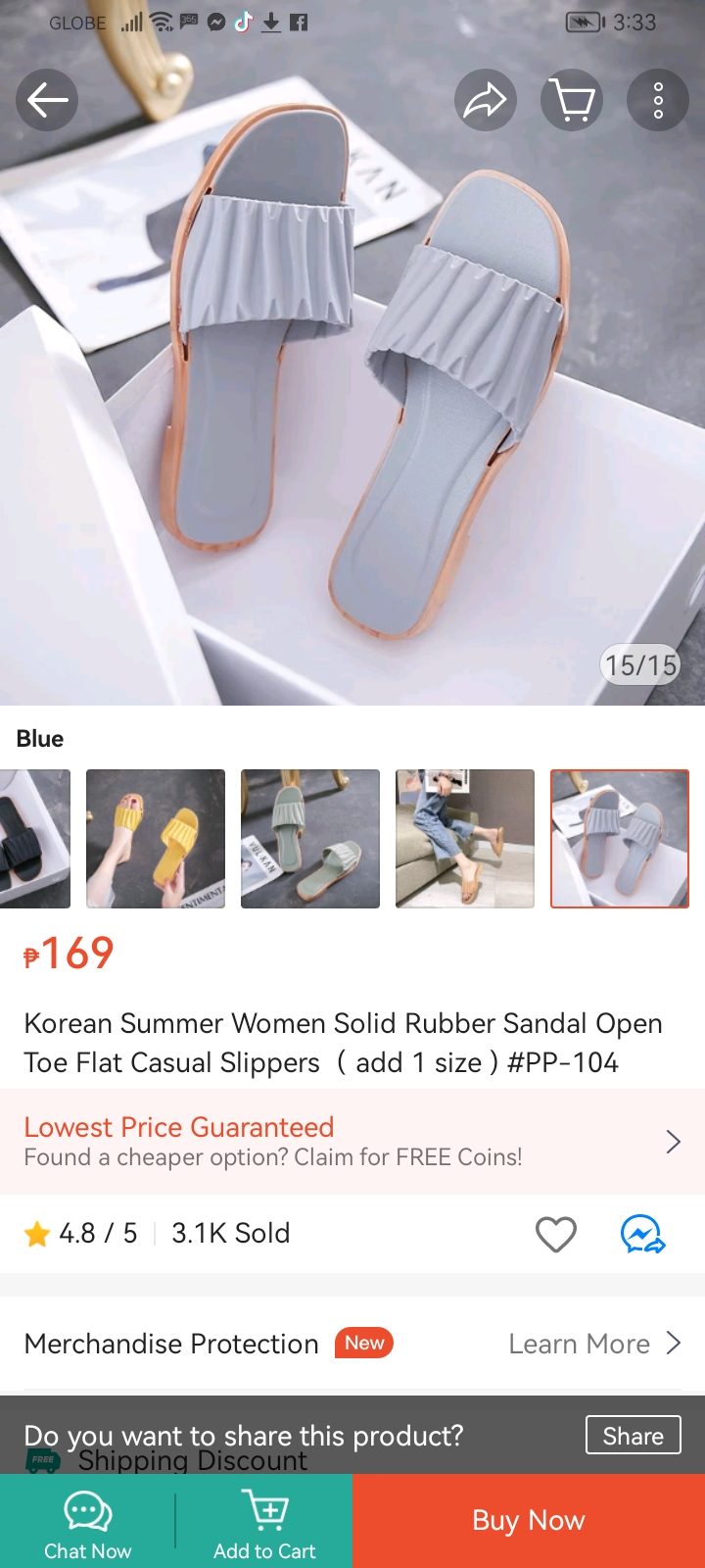 Rubber Summer Women Slippers Open Toe Flat Brown