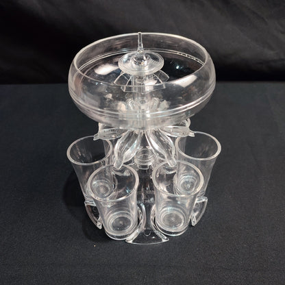 Dolphin Siphon 6 Shot Glass Dispenser & Holder
