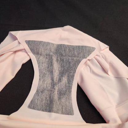 Ice Silk Seamless Mid-waist Underwear (Pink) - XXL
