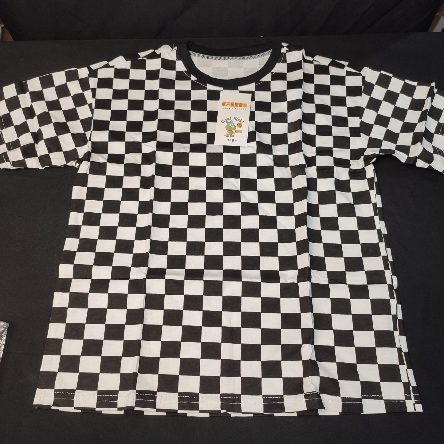 Black & White Checkered Shirt - Size: 140cm
