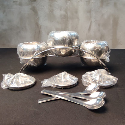 Stainless Steel 3pcs Spice Jar Set