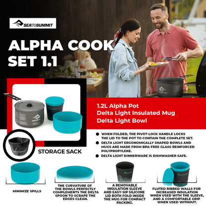 Sea to Summit Alpha Cookset Camping Cookware - International Mall Pull-out