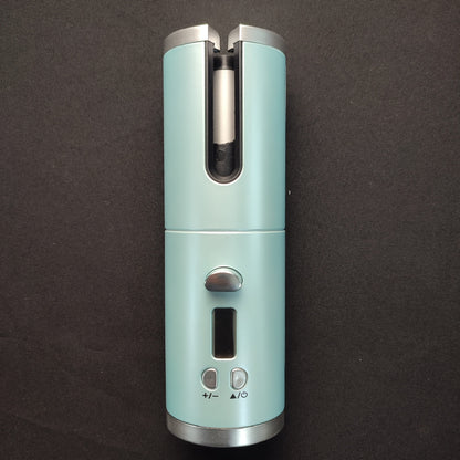 HG-009 Cordless Automatic Curler 34W - Cyan Green