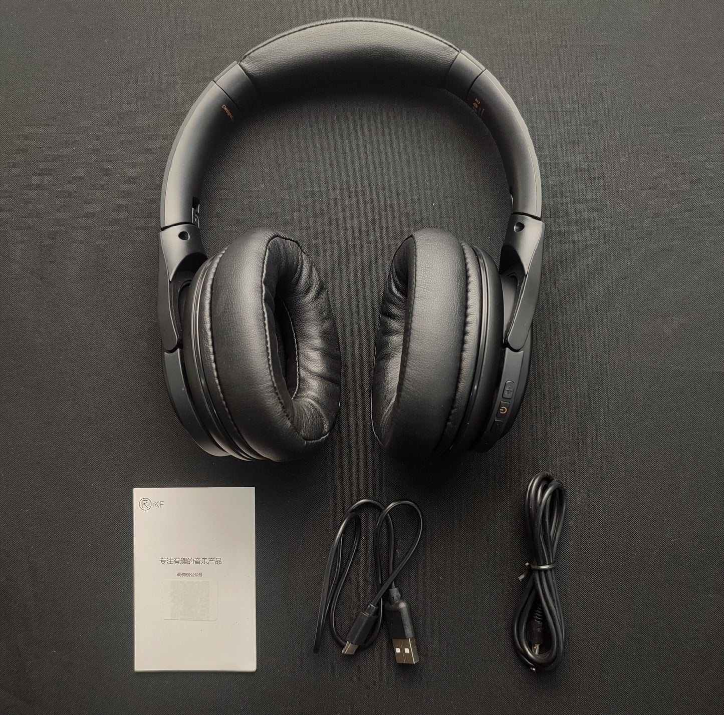 iKF-K2 v5.3 True Wireless Head-mounted Bluetooth Headset - Black