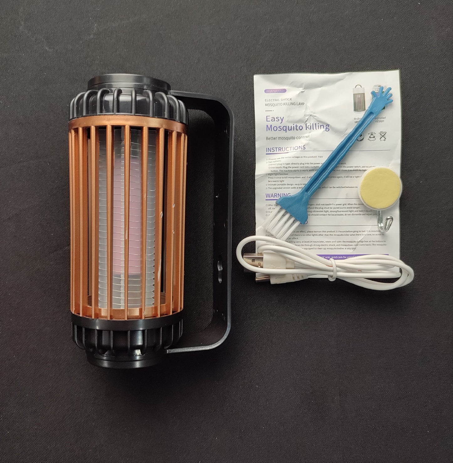 C13 Electric Mosquito Killing Lamp Rechargeable - Golden