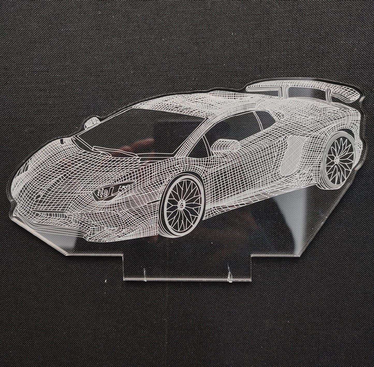 Creative 3D Visualization Lamp Crack Touch Colorful Car