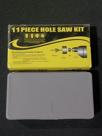 11pieces Hole Saw Kit Drilling Tools Set Wood Metal Cutter