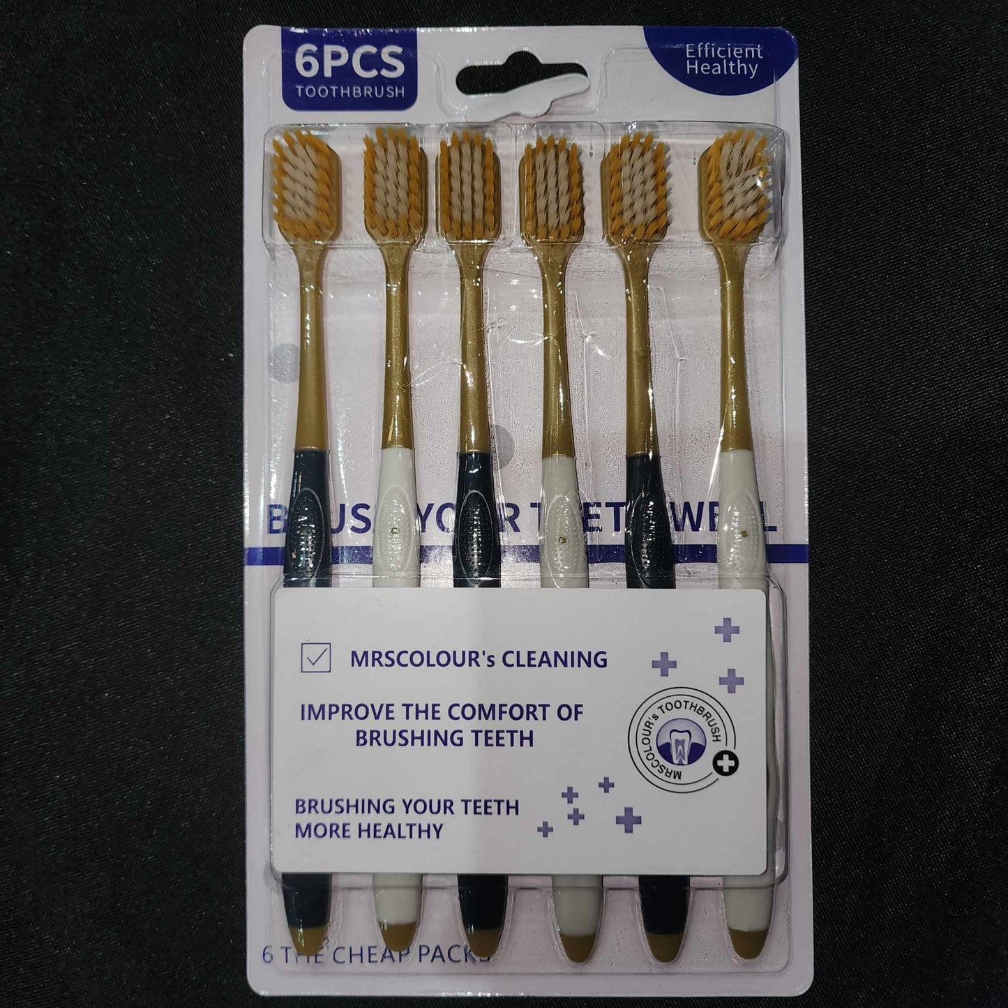 [A1-1280] Efficient Healthy 6pcs Toothbrush
