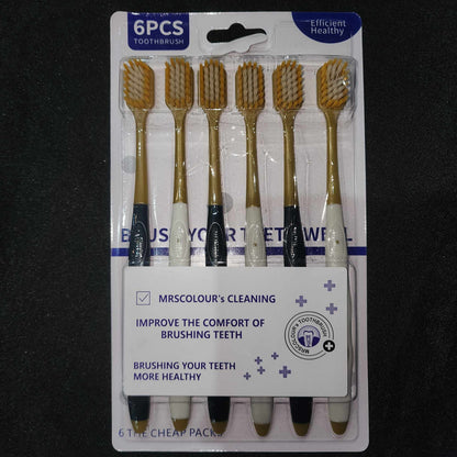 [A1-1280] Efficient Healthy 6pcs Toothbrush