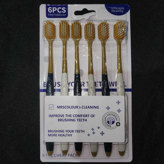 [A1-1280] Efficient Healthy 6pcs Toothbrush