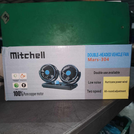[A1-025] Dual Head Car Fan 24V