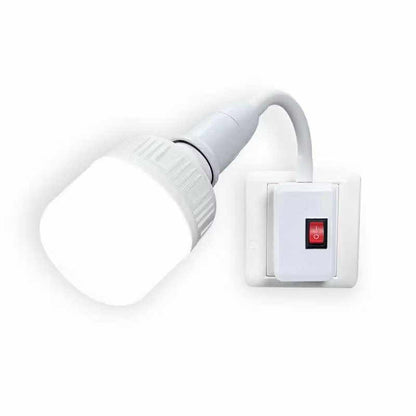 Lamp Socket Bulb Holder Extension with ON/OFF Switch
