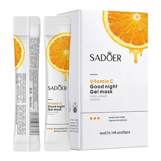 Sadoer Vitamin C Good Night Gel Mask Freshen Orange Essence (4mLx20pcs)