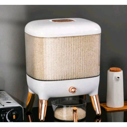 [A1-073] Fashion Press Rice Bucket Aesthetic Food Storage Container