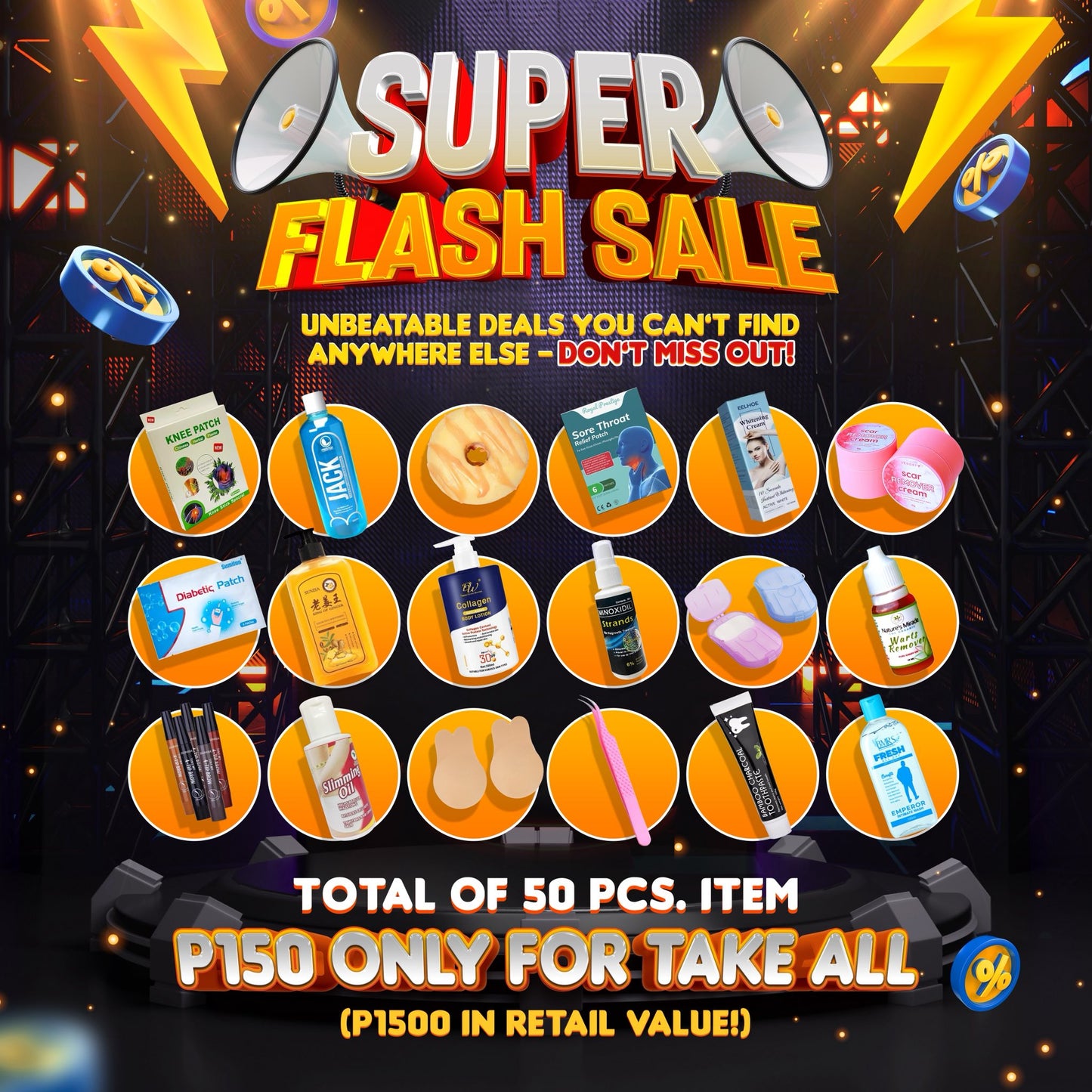 [SUPER FLASH SALE] P150 Bundle Promo Items