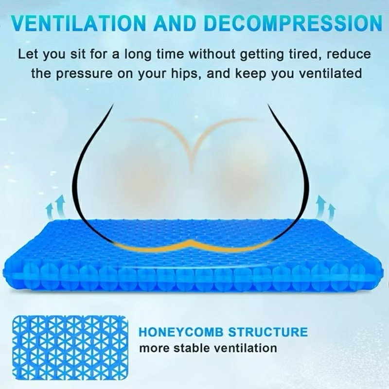 [A1-1492] Egg Gel Seat Cushion Cool Honeycomb Pad